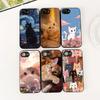 Phone Cover for Apple iPhone 17 Air 12 13 Pro Max Mini ProMax 7 + 8 Plus 7+ 8+ Soft Silicone Case Eyes Cat Meow Kitten Paw