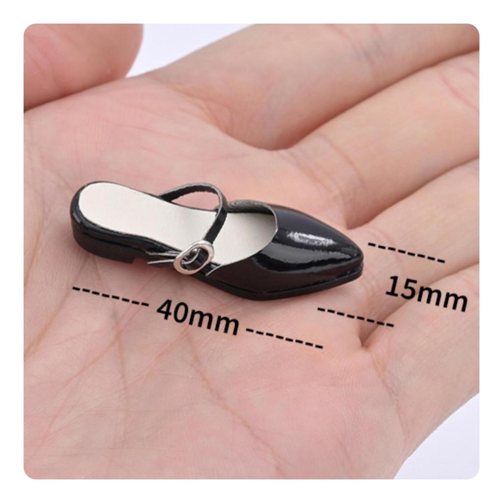Doll Flats Lifelike Toy Shoes Glossy for Action Figure Customizers