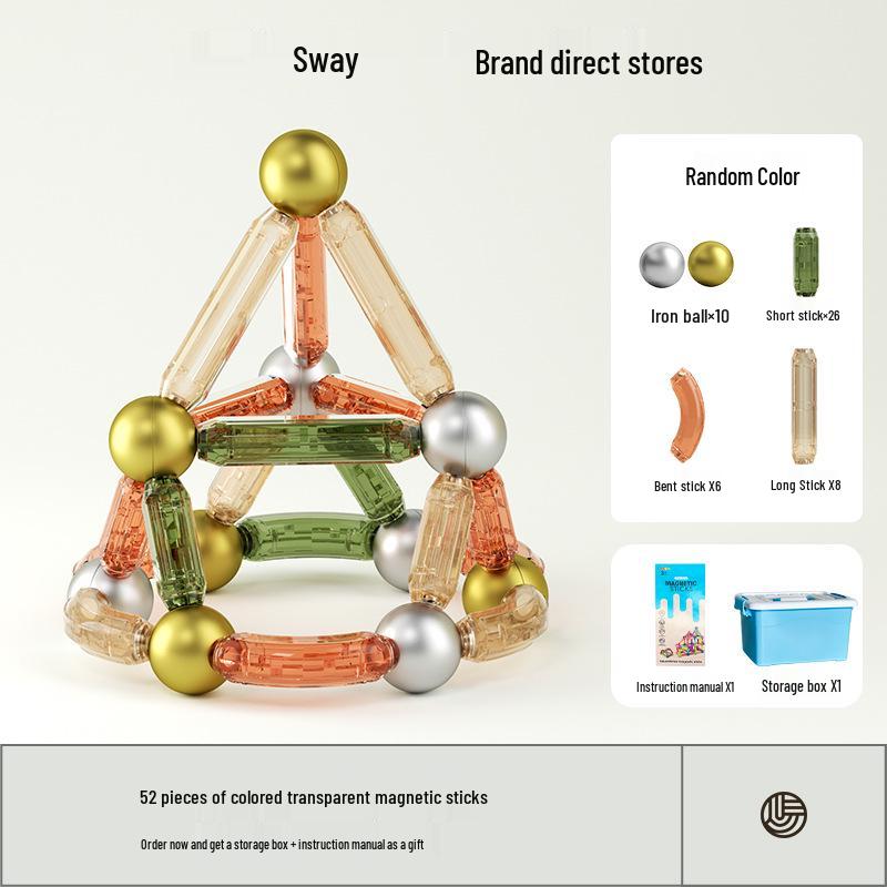 Magnetic Building Blocks - Large, Strong Magnets for Early Education (Ages 1-3)