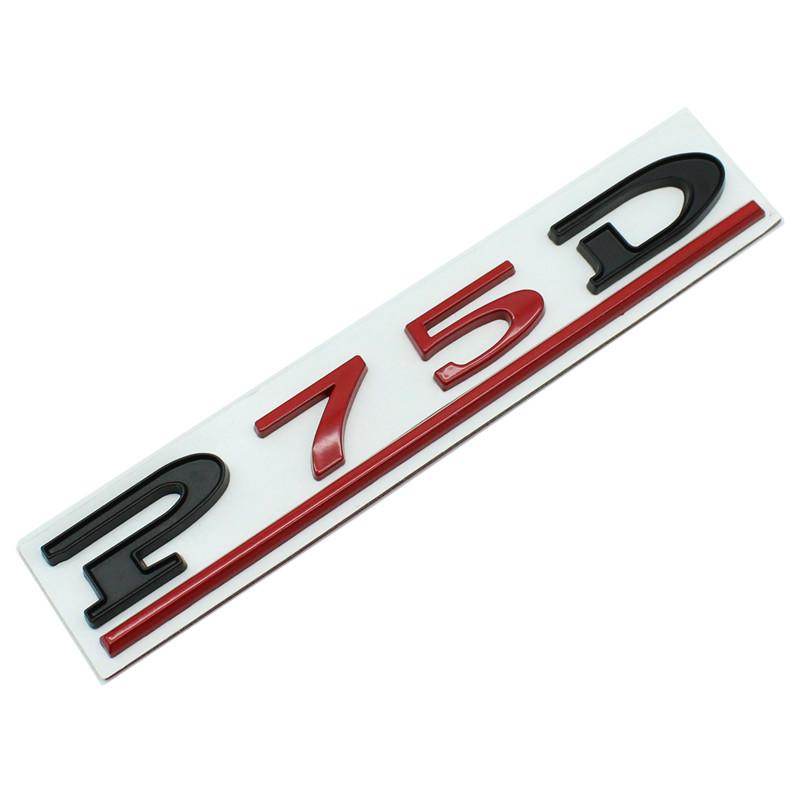 Auto 3D Metall P75D P85D P90D P100D Logo Aufkleber Aufkleber Für Tesla Modell 3 XSY Stamm Buchstaben Emblem Abzeichen Aufkleber