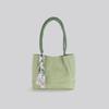 TikTok Live Source New Silk Scarf Printed Braided Shoulder Strap Tote Bag Niche Stylish Sweet Single Shoulder Bag for Women