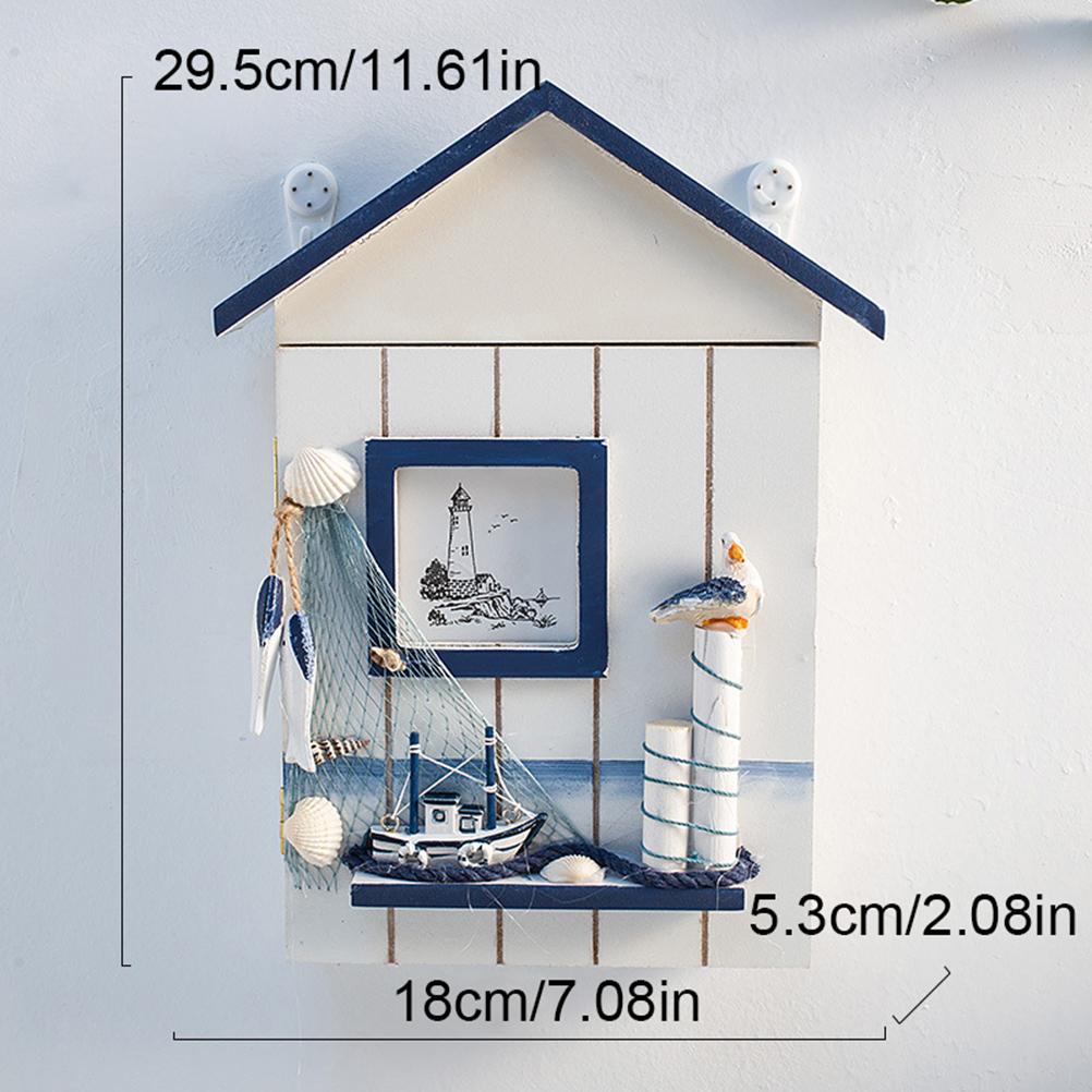 Dřevěná krabička na klíče Nástěnné držáky na drobnosti Praktický Pohodlný Držák na klíče Úložný box Skříňka