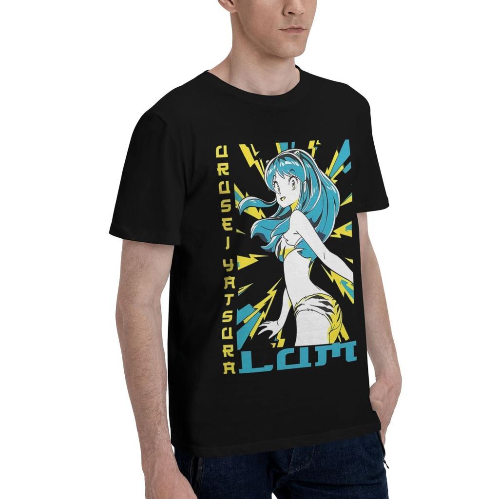 Urusei Yatsura Lum PE0136 100% Baumwolle Lässig Atmungsaktiv Bequem Totoro Kurzarm T-Shirt Lustiges Shirt