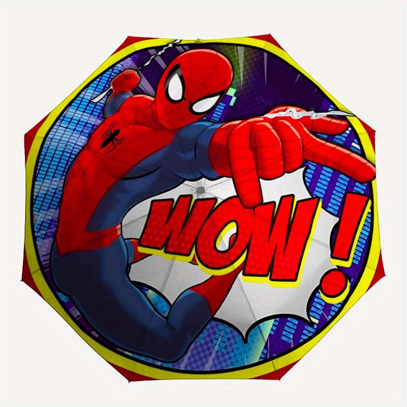 

1pc Spider-ManDesign Automatic Opening/Closing Folding Umbrella with 8 Iron Ribs, Portable Sunshade for Men and Women y250724028