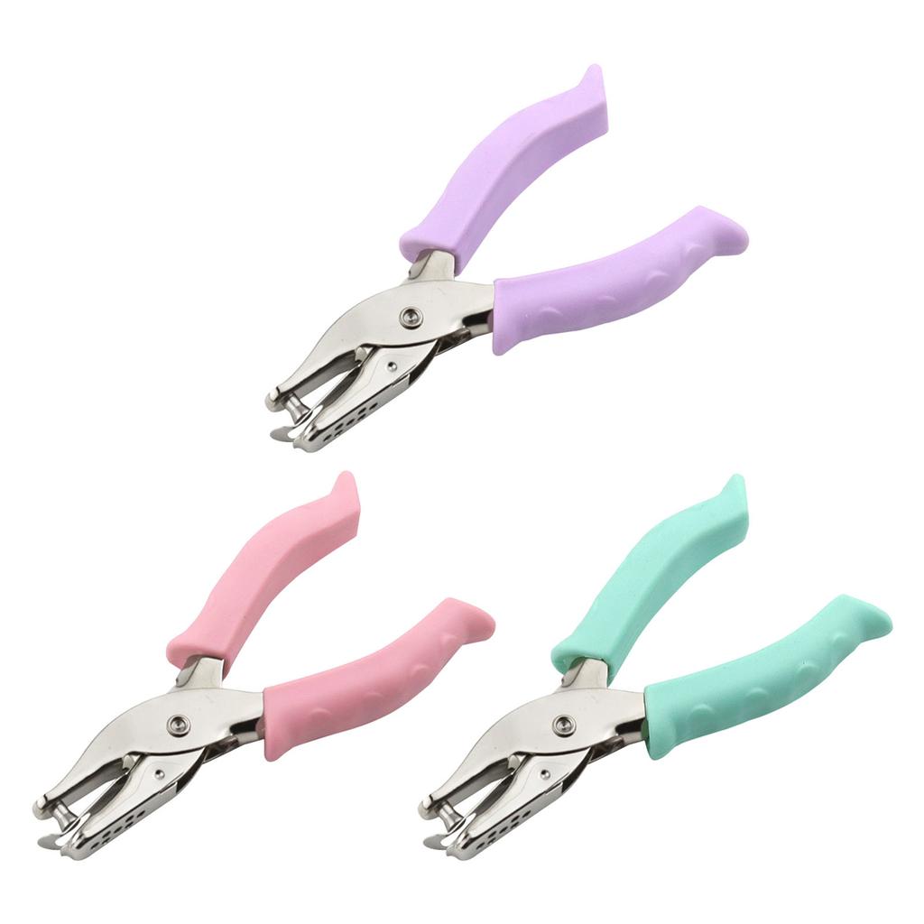 Single Hole Punch Ticket Punch Hole Pliers Puncher with Comfortable Grip for Paper Crafts Office Use Accessories