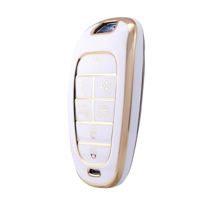 5/6/7 przyciski TPU obudowa kluczyka do samochodu skrzynki pokrywa dla 2020 2021 Hyundai Sonata Nexo DN8 Santa Fe TM Tucson NX4 Staria Ioniq akcesoria