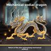 Puzzle 3D Dragon de desene animate Seturi de construcție de modele din metal pentru adulți Animale mecanice Zodiac Dragon Jigsaw DIY Asamblare Jucărie Cadou
