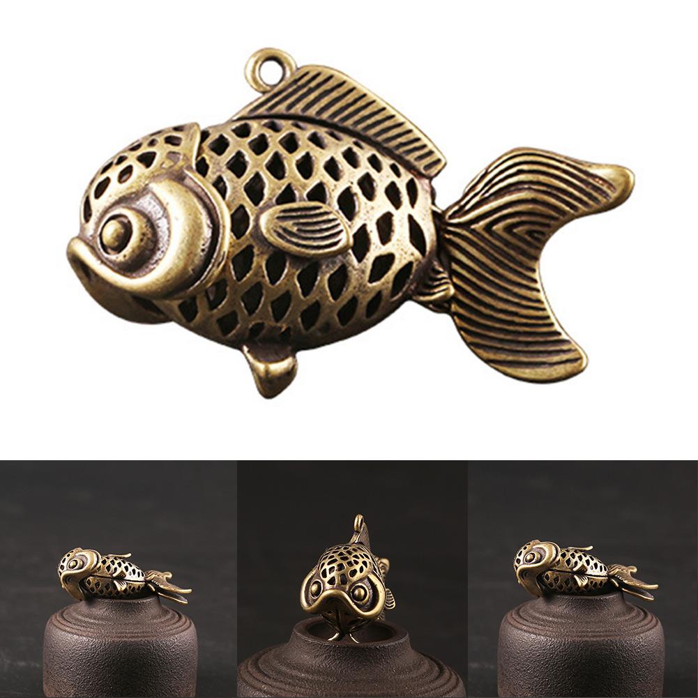 

Настольные латунные фигурки карпа, украшение для дома, подвеска с орнаментом
