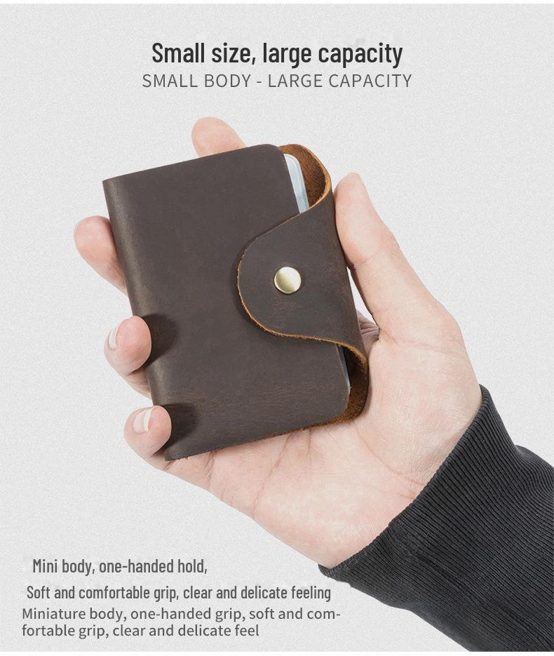 Geantă mini pentru chei din piele naturală pentru bărbați și femei, cu opțiune de agățare la talie