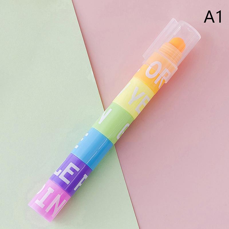 6 Colors Splice Mini Highlighters Vintage Candy Colors Gel Highlighters Gel