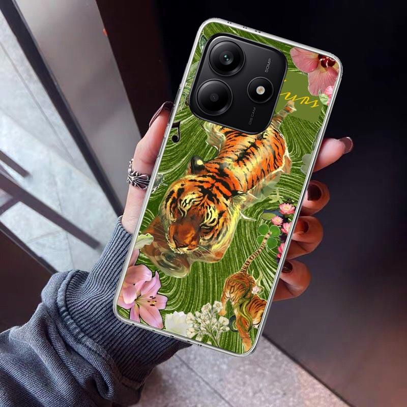 Superior Tiger Pattern Art Phone Case For Xiaomi Redmi Note 10 11 12 13 14 15 Pro Plus 11S 12S 14S 11T 11E 10S Soft TPU Back Cov