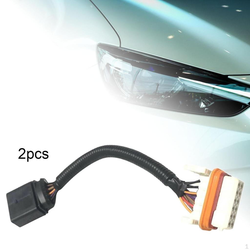 Headlight Wiring Harness Adapter 7L6971071A Replacement Accessories Lighting Right Easy to Install