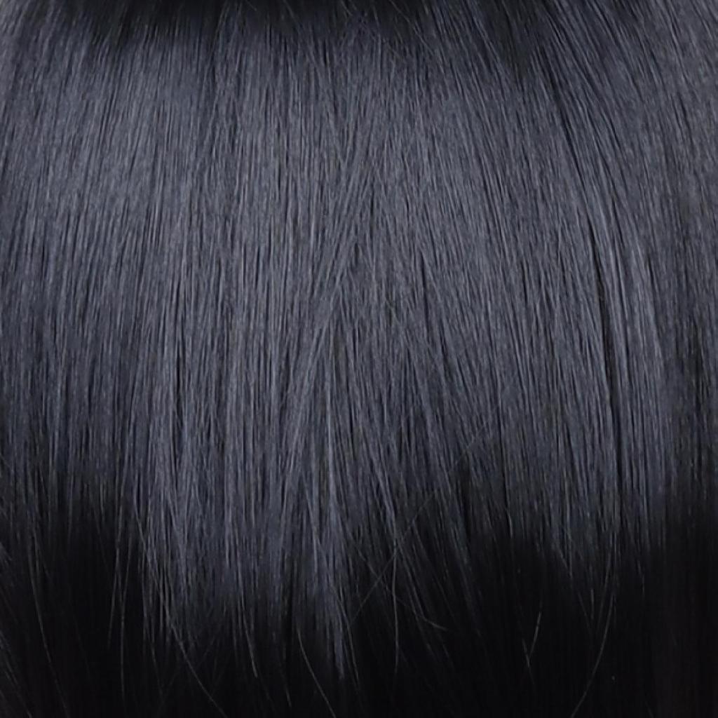 Women's Long Straight Wig with Air Bangs - Age-Reducing Fluffy Hairpiece
