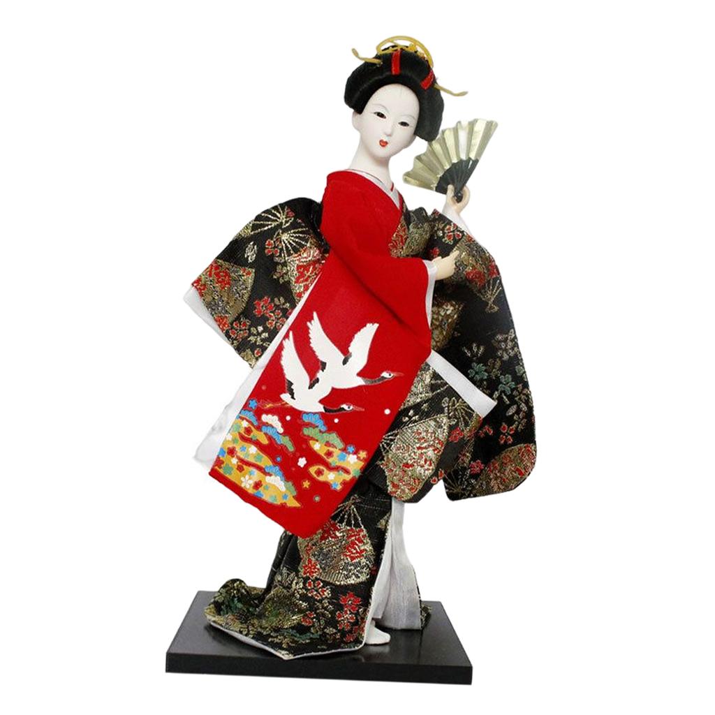 Japanische Kimono-Geisha-Puppe, Deko-Statue, Geburtstags-/Schlafzimmer-Sammelfigur, Heimgeschäft, Büro, Schlafzimmer, Tischdekoration