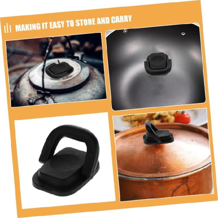 Ergonomic Grip Foldable Lid Handle Pot Cover Replacement Knob For Kitchen Various Pot And Pans Cookware Accessories