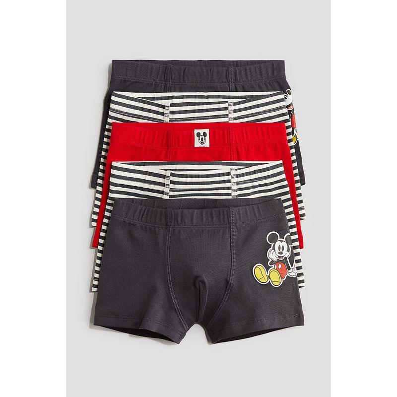 

Детская одежда HM Мужское нижнее белье 5 штук Летняя мода Мультяшный принт Удобные боксеры 1133006 Dark gray/Mickey Mouse 130/70