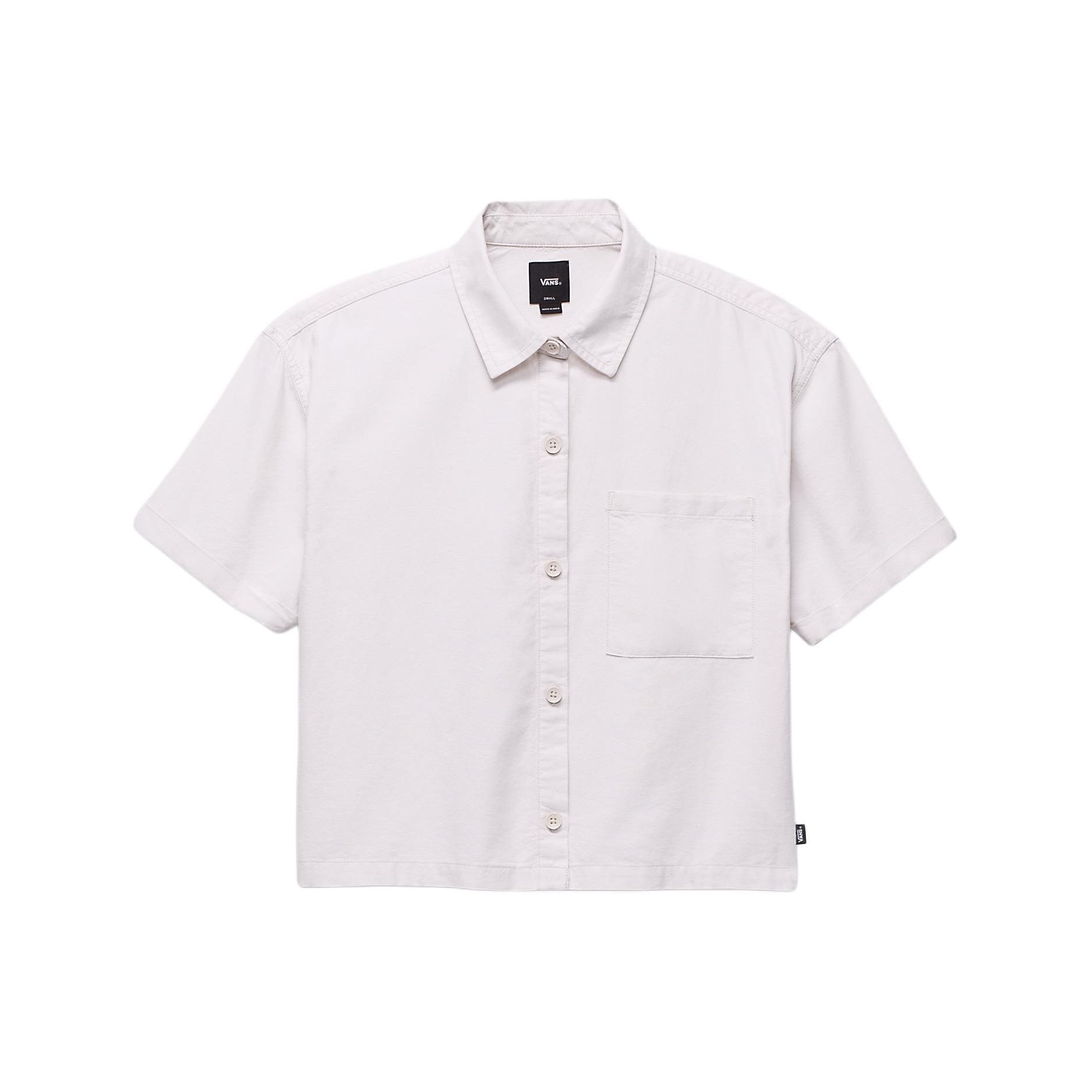 

Vans Mcmillan квадратный вырез однобортный приталенный короткий рукав рубашка женские топы овсянка VN000F742N1 S