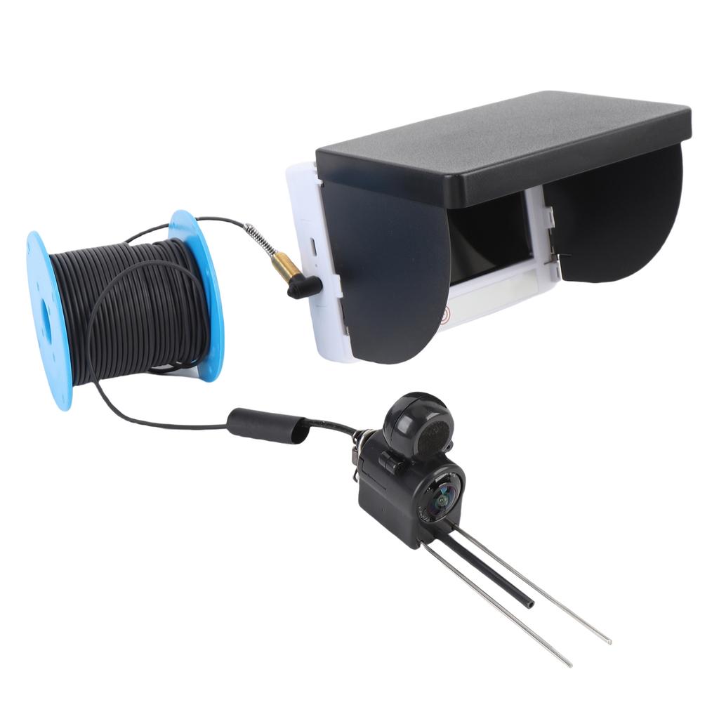 1080P Underwater Fish Finder 4.3 Inch Screen Temperature Sensing Fishing Camera Fishing Probe 30m Cable Length with