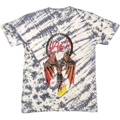 Camiseta SLAYER Crucifijo Alado Blanco Nuevo