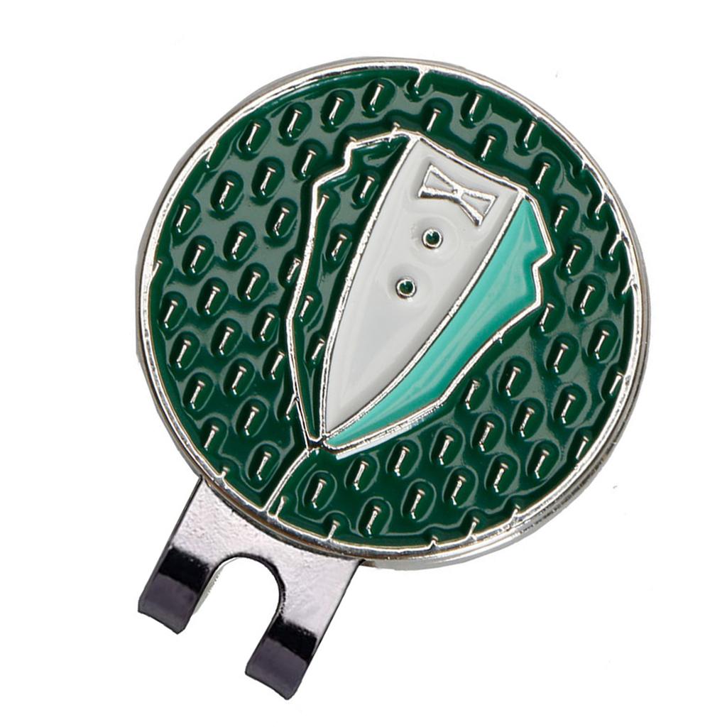 Golfs Caps Clips Markers Suit Clothing Pattern Golfball Markers with Magnetic Hat Clips Golfs Bag Accessories Enduring