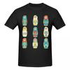 Unisex Funny Matryoshka Doll Fun T Shirt Streetwear Oversized Oneck Cotton Sleeve Shirt Unisex