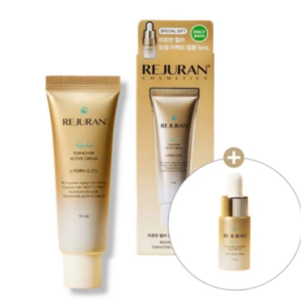 REJURAN Healer Turnover Active Glow Cream, 50 mL, with Ampoule 5 mL Gift