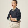 Binpolleidiseu Cotton Blend Long Sleeve Polo Shirt Navy (Bf5841C01R)