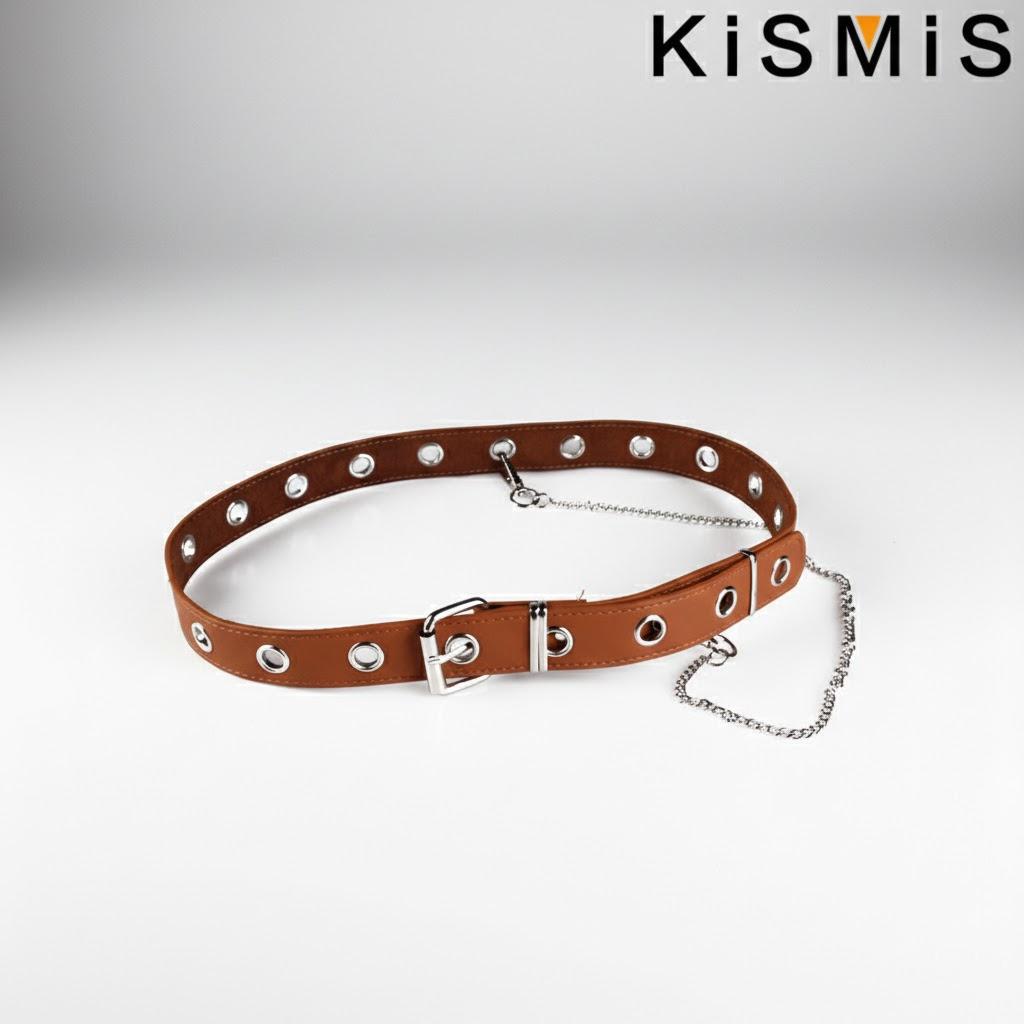 

Punk Hip-Hop Chain Belt Hollow Waist Strap Casual Retro Alloy Clothing Accessory for Women Jeans коричневий