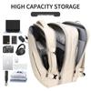 Unisex Waterproof Expandable Travel Backpack: Large Capacity, Multifunctional, for Business Trips and Casual Use.