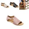 Fashion Women Gladiator Sandals For Summer Beach Open Toe Leather Shoes**