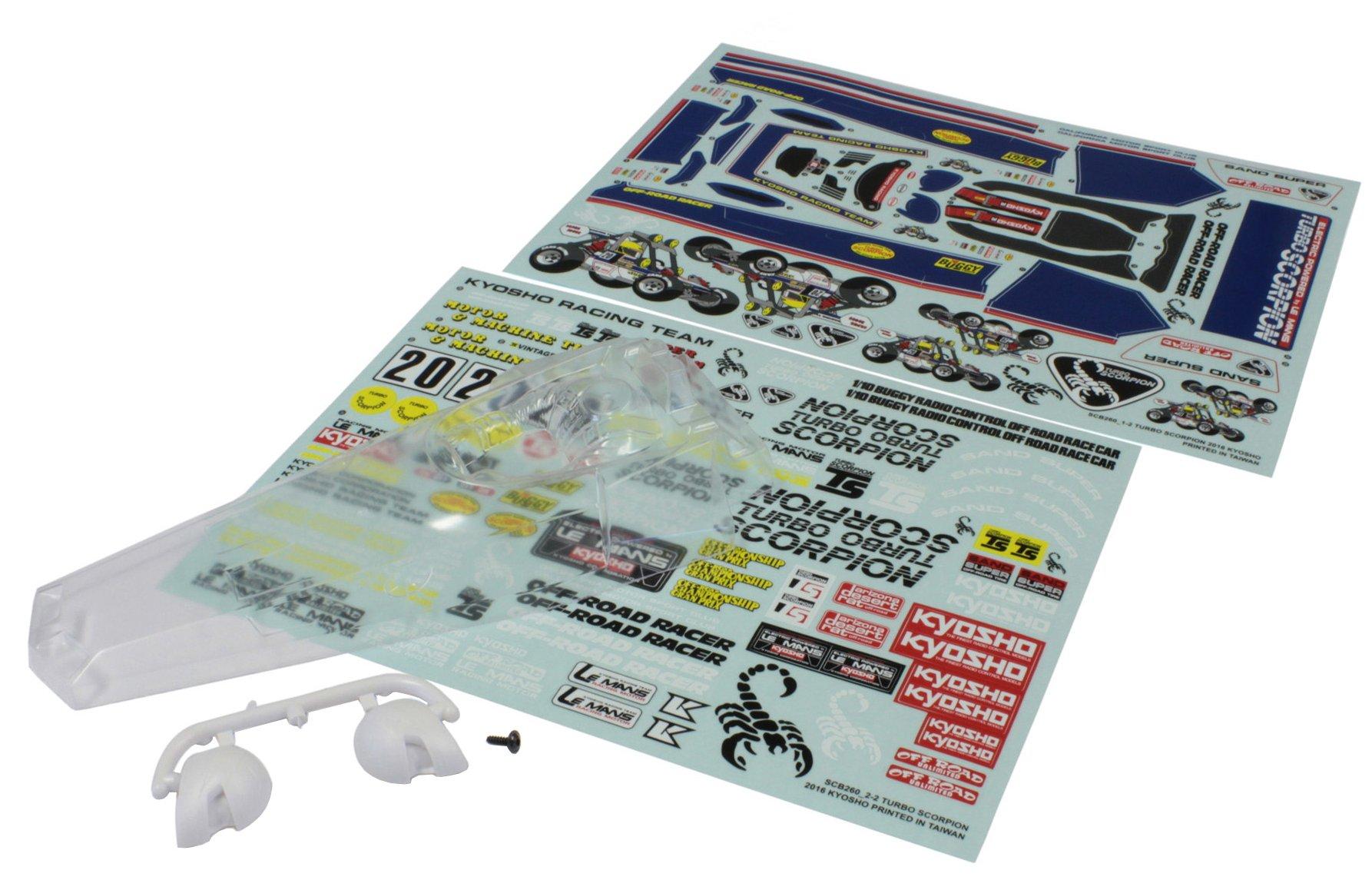 

Kyosho Clear Body Set for Turbo Scorpion Radio Controlled Parts SCB006