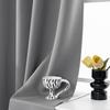 High-Precision Curtain Finished Curtain Fabric Solid Color Heat Insulation Window + Shading