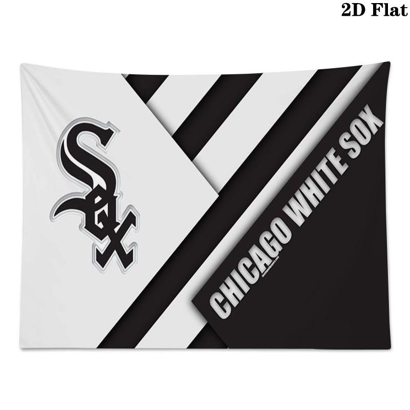 Chicago White Sox Wall Tapestry Aesthetic Wall Hanging Printed Fabric Blanket Decorative Tapestries for Bedroom Living Room Home Decor