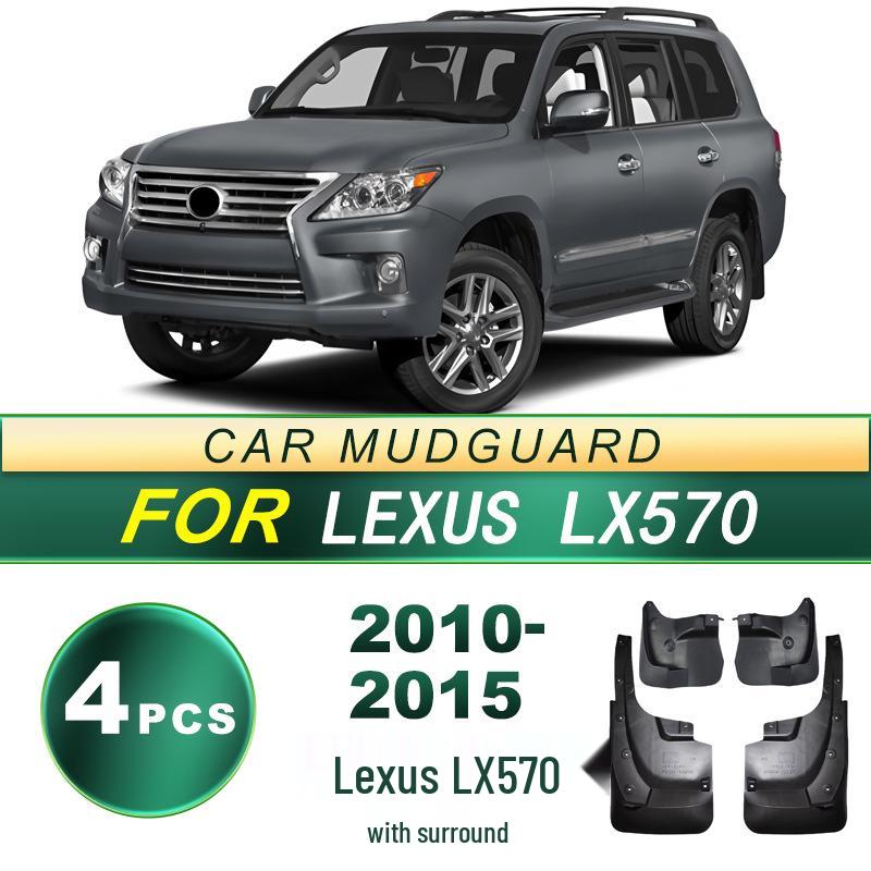 Lexus LX570 (2010-2015) Mud Flaps - Soft Rubber Mud Shield for Body Kit