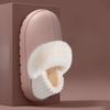 Waterproof Slippers, Anti-slip, Warm, Thick-soled Bags with Heels, and Fluffy Cotton Shoes for Outerwear