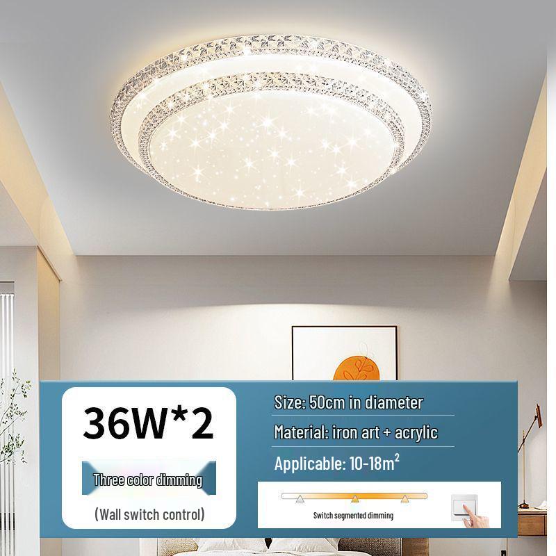 Ultra-bright Modern LED Crystal Ceiling Light for Bedroom and Living Room