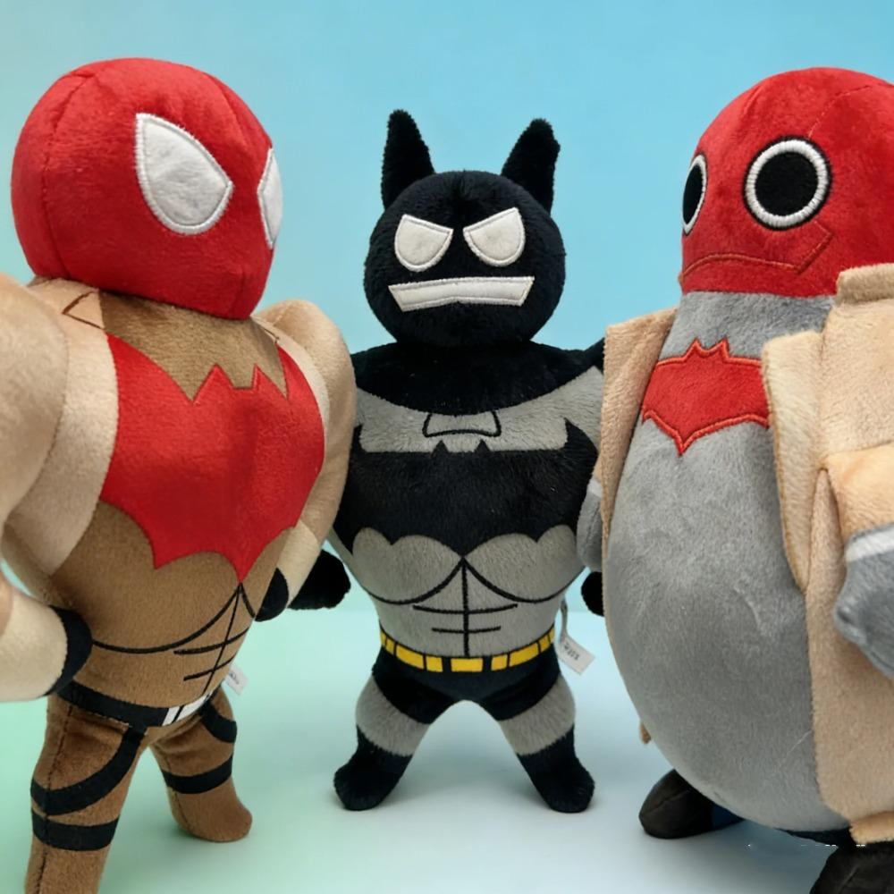Fat Jason Muscle Superman Muscle Batman Plush Doll Cute Anime Peripherals Toy Christmas Gift Cute Anime Figures Decoration