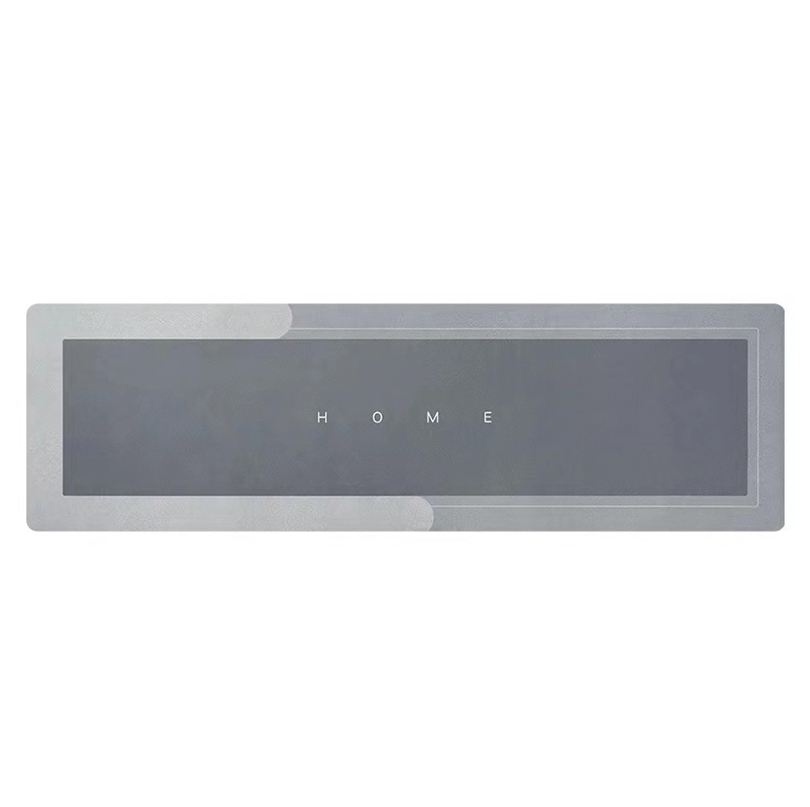 

Коврик для кухни, впитывающий влагу, нескользящий, водонепроницаемый, моющийся, удобный, стоячий, коврик для кухни, моющийся, не требующий стирки, длинный полосатый ковер 50X160cm светло-серый