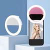 Portable USB Rechargeable LED Selfie Ring Light Selfie Fill Light Mobile Phone Live Broadcast Video Selfie Ring Lamp For iPhone