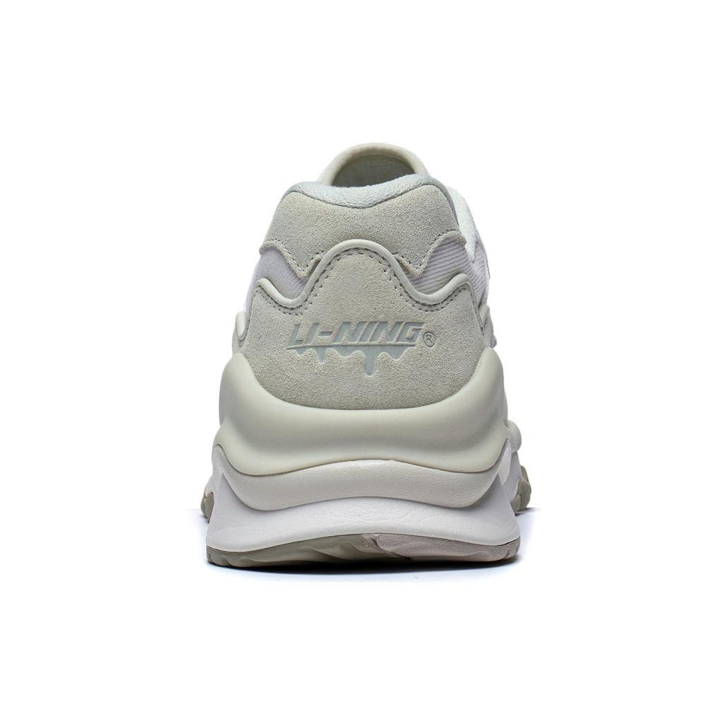 Li Ning 001 Mountain And Sea Comfortable Non-Slip Low-Top Running Shoes Women sneaker Off-White Light-Tea-Green AZGT074-1