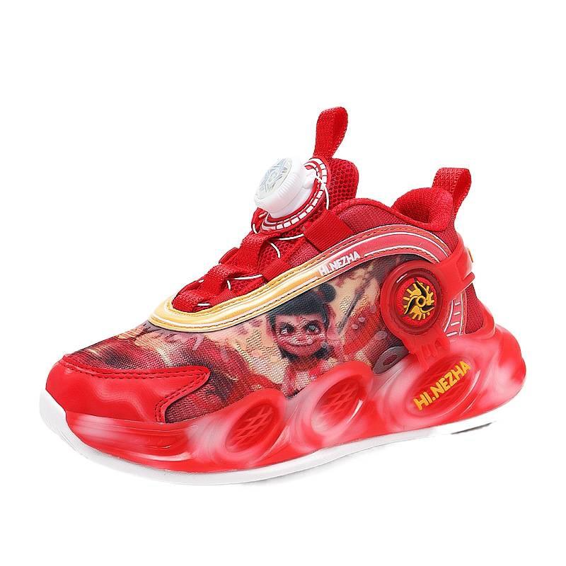 Nezha Boys Shoes 2025 Spring and Autumn Mesh Classmates Boys Sports Shoes Middle and Older Children Running Shoes Children's Sports Shoes
