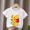 Hot Sale Winnie the Pooh Cute Bear Tigger Print Kids T-Shirts Girls Clothes Baby Boys Short Sleeve T Shirt Summer Children Tops