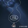 Palladium White K Two-color Mother's Love Necklace Retro Design Style Necklace