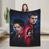 Coperta The Vampire Diaries Flanella Decorazione Dramma Horror Dark fantasy Coperte da Divano per Letto Viaggio Copriletti