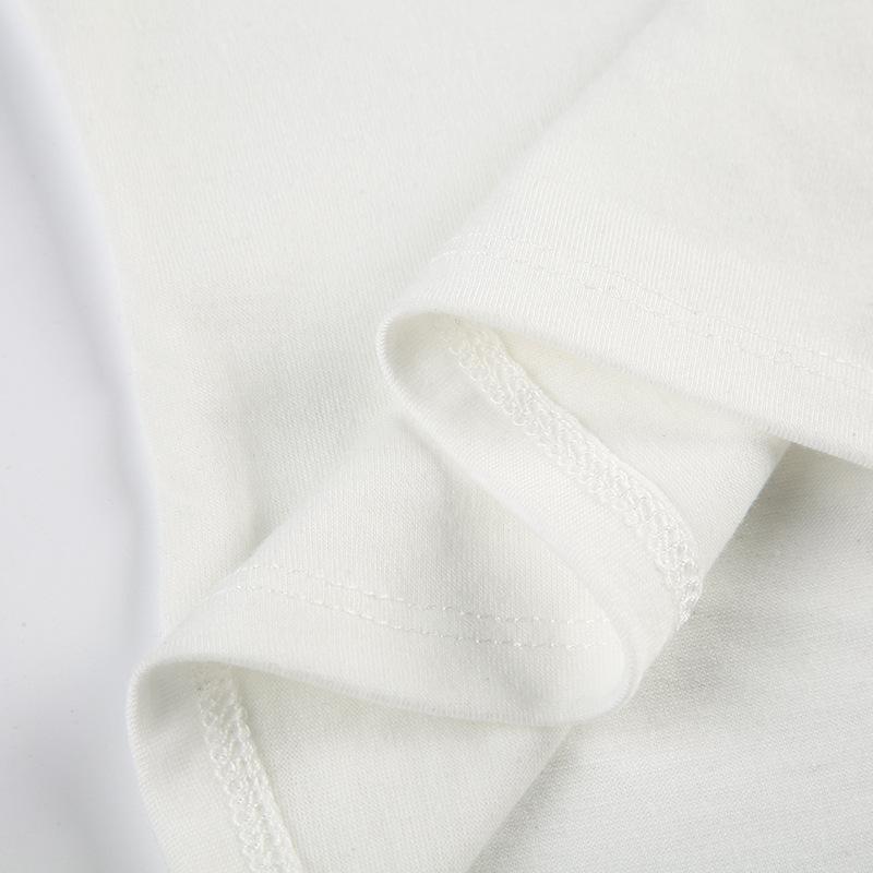 Contrast Embroidered Bow Crop Top Women Casual Striped Print Short Sleeve Slim White T Shirts Casual Streetwear Y2k Tees