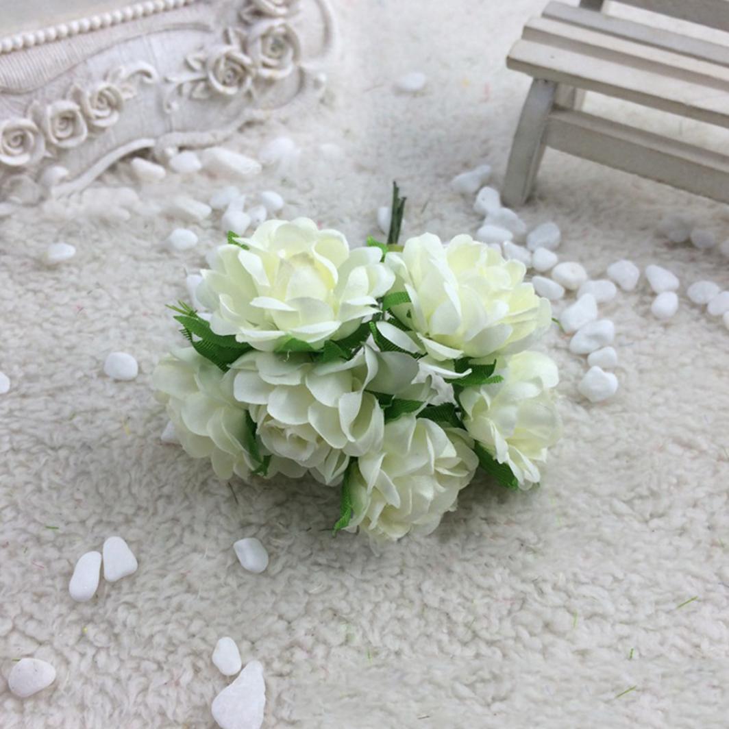 

Искусственный свадебный букет молочный белый