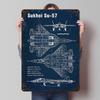 Su  Aircraft Metal Poster Customized Wall Art Retro Vintage Tinplate Signs for Man Cave Decoration Bedroom Decorations House