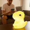USB Charging Silicone Night Light Dinosaur Shape Dimmable Lamp Cute LED Night Lamp  Bedside