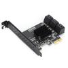 Hard Disk Expansion Card 6.0 Gbps PCIE To SATA 6G 6 Ports Convertor Interface Hub Adapter
