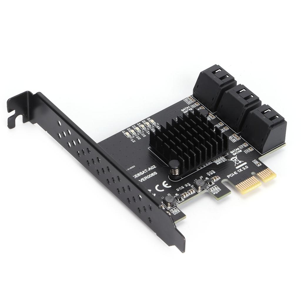 Hard Disk Expansion Card 6.0 Gbps PCIE To SATA 6G 6 Ports Convertor Interface Hub Adapter